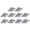 D, variant on dianhelloya 10Pcs Planet Style 3D Nail Art Decorations Sparkling DIY Manicure Ornaments Jewelry B