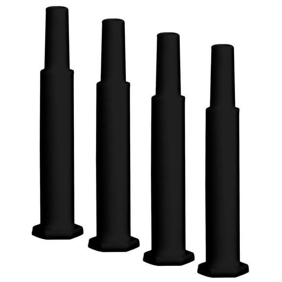 Set of 4 Black Ring Corner Foot Pieces for Figures Toy Company Wrestling Action Figure Ring