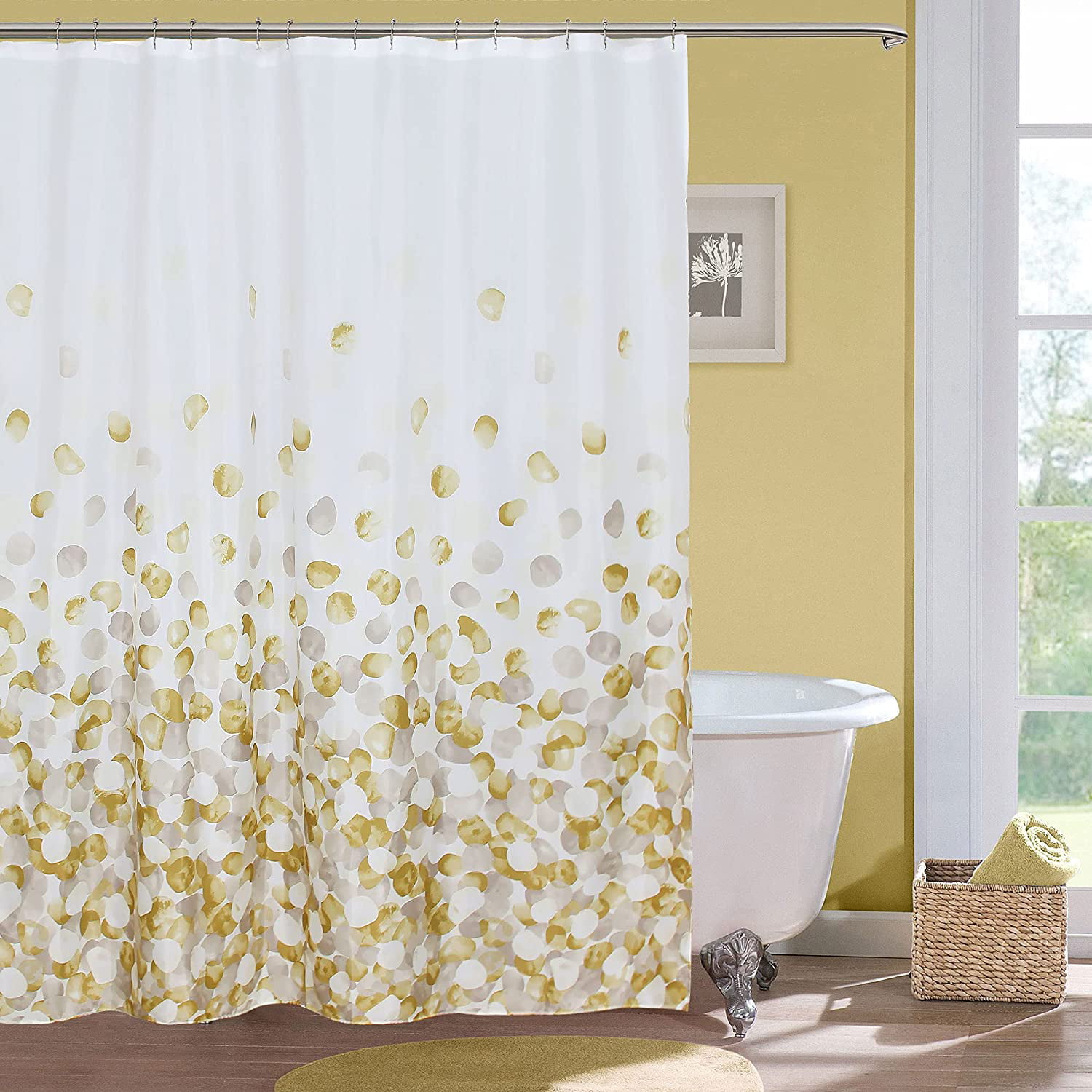 71" Get Naked White Shower Curtain Sets Bathtub Bubble Bath for Bathroom Decor 
