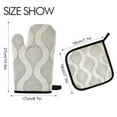 thumbnail image 2 of Yayeee Oven Mitts and Pot Holder Set of 4 Heat Resistant Kitchen Gloves Baking Hot Pad, Light Gray Pattern, 2 of 5
