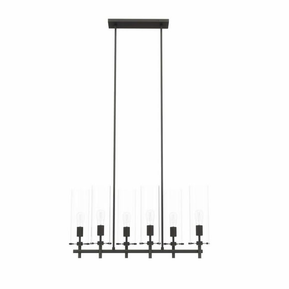 Skylark Lustre à 6 Lumières Noir Clair