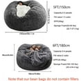 thumbnail image 3 of Housse de Fauteuil Poire Polyvalente 130x60 cm - Gris, 3 of 8