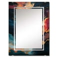 thumbnail image 2 of Designart "Swirling Fluid Painting in Pink and Blue IV" Abstract Painting Oversized Wall Mirror - Modern Abstract Bathroom Wall Mirror Decor - Multiple Color Options, 2 of 6
