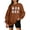 Brown, variant on KimSoong Halloween Sweatshirts for Women Ghost Reading Books Sweater Cute Spooky Bookish Shirt Fall Pullover Tops