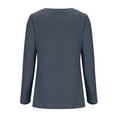 thumbnail image 4 of Mlzmgr Long Sleeve Shirts for Women Crwe Neck Cotton Breathable Womens Pullover Basic Shirts Solid Color, 4 of 8
