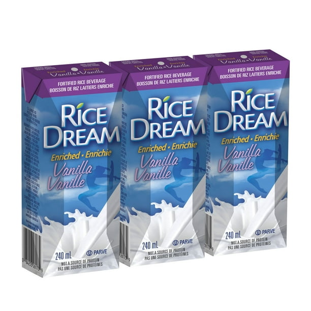 Rice Dream - Boisson non laitière enrichie à la vanille 240 mL, Rice Non Dairy Beverage