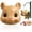 Khaki, variant on Novelty Funny Animal Face Hanging Bird Feeder, Unique Squirrel‑Head Shaped Outdoor Garden & Backyard Decor Feeder for Wild Birds