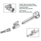thumbnail image 4 of Shower Head Shut Off Valve, 304 Stainless Steel Mini Ball Valve Npt Thread(1/2inch Male X 1/2inch F, 4 of 4
