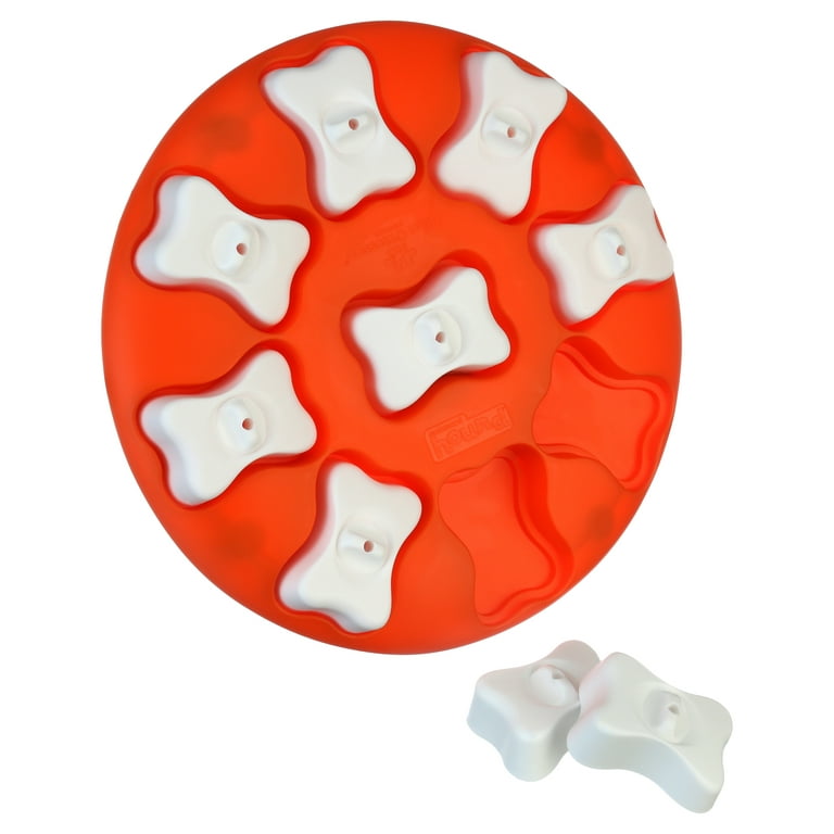 HOUNDGAMES Dog Puzzle Toys for Boredom, Chew Teething and Treat Dispensing for Smart Medium to Large Dogs - IQ Mental enrichm