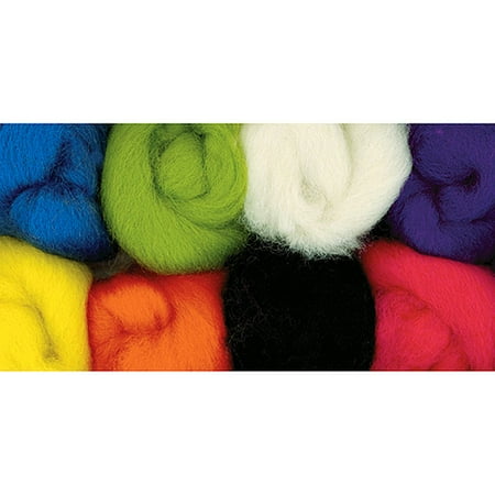 Wistyria Editions Wool Roving 12", 2-Ounce, 8-Pack, Classic