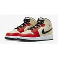 thumbnail image 2 of Big Kid's Air Jordan 1 Mid Muslin/Chili Red-Black-White - 4.5, 2 of 4