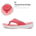 thumbnail image 3 of Sandalia DREAM PAIRS Breeze-2 Sandalia de Dedo para Mujer Sandía, 3 of 6