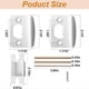thumbnail image 3 of 4 Pack Door Latch Strike Plate-Stainless Steel Door Lock Strike Plate Repair Kits-Door Latch Restorer Reinforcement, 3 of 5