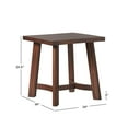 thumbnail image 6 of 2-Pack Walker Edison Modern Farmhouse Solid Wood Side Tables Medium Brown, 6 of 6