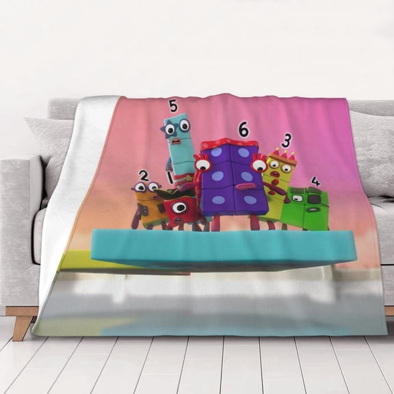 Numberblocks Throw Blanket Kids Plush Blanket Ultra-Soft Micro Flannel Fleece Blanket for Bedding Sofa Travel 30"x40"