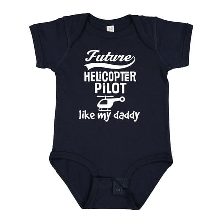 

Inktastic Future Helicopter Pilot Like Daddy Gift Baby Boy Bodysuit