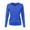 Blue, variant on August Silk Cardigans for Women Women's Round Neck Cardigan Knitted Long Sleeved Large Yards Loose Solid Color Short Sweater Jacket Cardigan