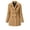 Brown, variant on Trench Coat Women, Wool Blend Long Sleeve Collared Thicken Double Breasted Mid Length Overcoat with Pockets, Warm Comfortable Office Bussiness Work Jackets S-2XL