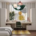 thumbnail image 6 of Curtains 84 Inches Long 2 Panels, Green Yellow Boho Grommets Window Treatment Curtain, Modern Abstract Geometric Thermal Curtains Drapes for Living Room/Bathroom, 6 of 9