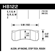 Hawk 2007 Ford Mustang Saleen S281 Extreme HPS 5.0 Front Brake Pads