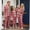 Red, variant on Christmas Family Pajamas Matching Sets Button Down Plaid Holiday Family Pajamas