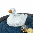 thumbnail image 4 of LuxenHome Cement Duck Family Pond Lighted Outdoor Fountain, 4 of 5