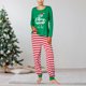 thumbnail image 4 of Pantalones De Camisa De Otoño Conjunto de pijama familiar de 2 piezas con cuello redondo y estampado de dibujos animados estilo navideño traje diario Kuymtek Mamá Verde M para Mujer, 4 of 6