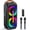Black, variant on FanFun Bluetooth Speaker, Large Party Speaker with DJ Lights, Remote Control, Double Subwoofer, Portable PA System for Outdoor/Home, T20