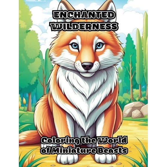 Enchanted Wilderness: Coloring the World of Miniature Beasts, (Paperback)