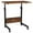 Black, variant on Hassch Movable Sofa Side Table Height-Adjustable Computer End Desk with Wheels, Retro Wood Top