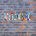 thumbnail image 4 of Outdoor Bar Decor Its 5 O'clock Somewhere Sign Vintage Bar Signs For Home Bar Wall Accessories Patio Metal Signs Garage Tin Sign Funny Street Signs For Bedroom Decorations 4x16inch, 4 of 7