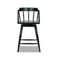 thumbnail image 2 of Jennifer Taylor Home Breda 25.5" Turned Bubble Spindle Low-Back Wood Counter Stool, Black, 2 of 8