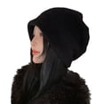 thumbnail image 2 of Tnobhg Korean Style Women Imitation Mink Fur Pile Hat Outdoor Warm Plush Hat Autumn Winter Super Soft Thickened Hat Outfit Accessories, 2 of 8