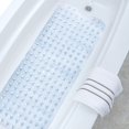thumbnail image 1 of Tapis de Bain Douche Baignoire Antidérapant Lavable à la Machine Extra Long Tapis de Salle de Bain avec Ventouse (Transparent, 40 x 100 cm), 1 of 5