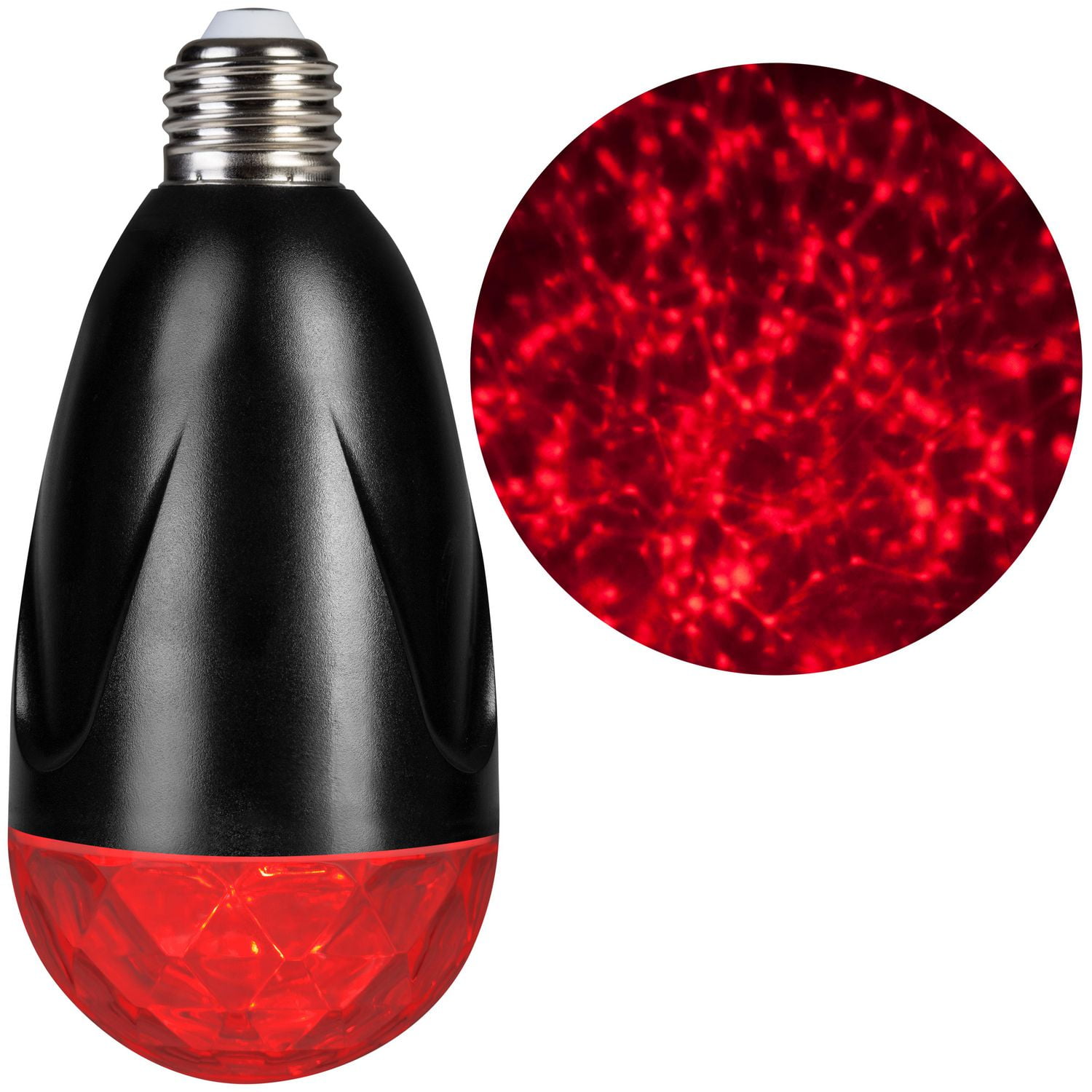Lightshow Projection Light Bulb-Kaleidoscope (Red)
