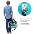 thumbnail image 4 of FORMRS Insulated Cooler Bag 24 Cans Capacity Soft Leakproof Lunch Box with Side Pockets, Small Daisy, 4 of 7