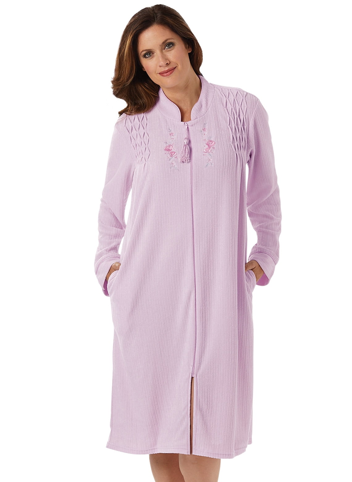 Smocked Fleece Robe by Cozee Corner