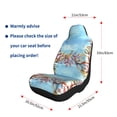 thumbnail image 5 of Yiaed Sea and Fish Print Car Seat Covers,Universal Auto Seats Protector Fits for Car,SUV Sedan,Truck,Automotive Seat Covers & Accessories-2 PCS, 5 of 9