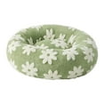 thumbnail image 3 of jinwen Donut Cat Bed Removable Washable Cover Soft Non Slip for Indoor Cats Rabbits Green Large, 3 of 9