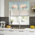 thumbnail image 4 of Vintage Clouds Curtain Valances for Windows, Kitchen Valance Window Treatments Panel 2 Pack, Retro Modern Nature Sky Landscape Rod Pocket Short Curtains for Bathroom Bedroom 60 x 18 Inch, 4 of 8