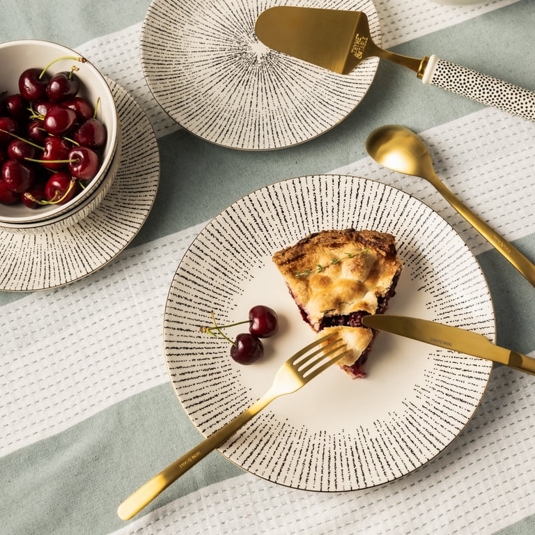 Thyme & Table Riley Ceramic Dinner Plate with Unique Pattern