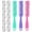 Purple&Rose&Green, variant on FACEGA 3Pcs Hair Brush Lightweight Razor Comb with 10 Stainless Steel Blade Versatile Barber Accessories,Purple&Rose&Green