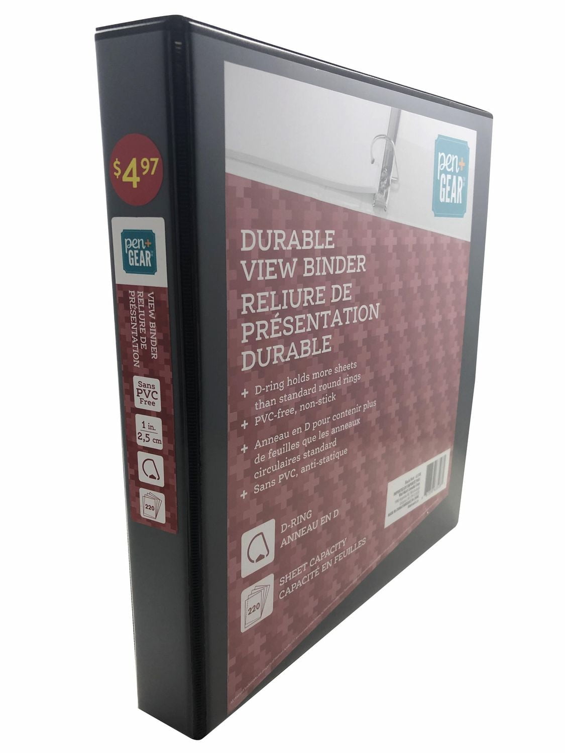 PEN+GEAR DURABLE VIEW 1`` BINDER