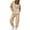 Beige, variant on ShiShine Womens Sweatsuits 2 Piece Set Tracksuit 2025 Trendy Fall Long Sleeve Zip Up Sweatshirt and Sweatpants Jogger Sweatsuit