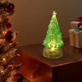 thumbnail image 6 of Lssam Light Up Christmas Tree Snow Globe - Sparkling Glitter Green Tree in Water Globe, Battery Powered Night Light for Bedroom Decorations, 6 of 7