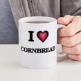 thumbnail image 4 of CafePress - I Love Cornbread Mugs - 11 oz Ceramic Mug - Novelty Coffee Tea Cup, 4 of 4