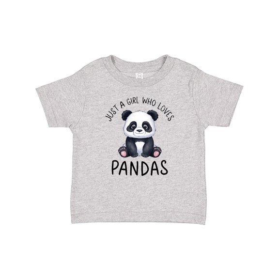 Inktastic Just a Girl Who Loves Pandas Girls Baby T-Shirt