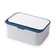 thumbnail image 1 of Caja de almacenamiento de tejidos Reutilizable con tapa de gran capacidad Toalla a prueba de polvo Organizador de toallas Hogar para coches de sala de estar Azul Methold HA012032-01B, 1 of 7