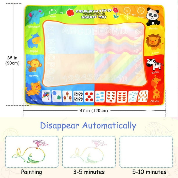 70*100CM Large Kids Drawing Mat Toys Aqua Doodle Water Painting Board Magic  Book