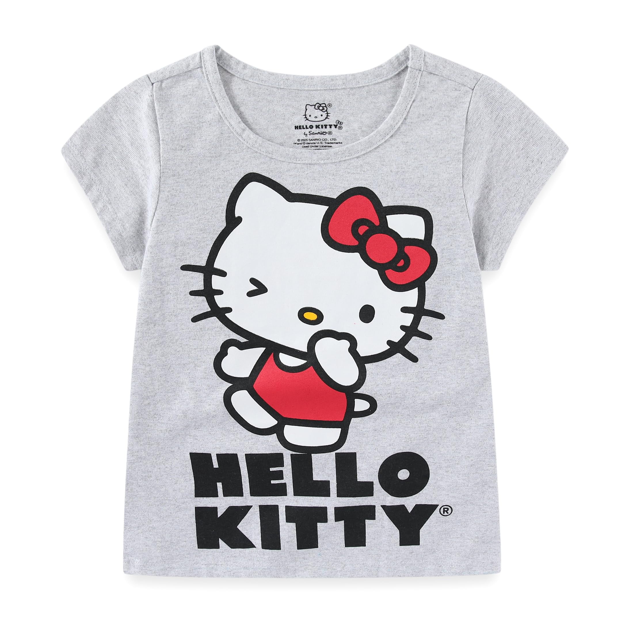 Hello Kitty Sanrio Short Sleeve T-shirt (Girls), 4 Pack, Sizes 4-12